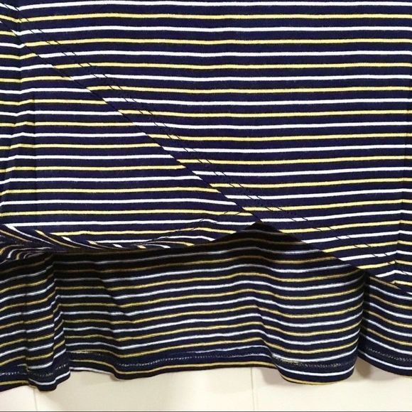 NWT Socialite Stripe Surplice Back Tee - Picture 6 of 8